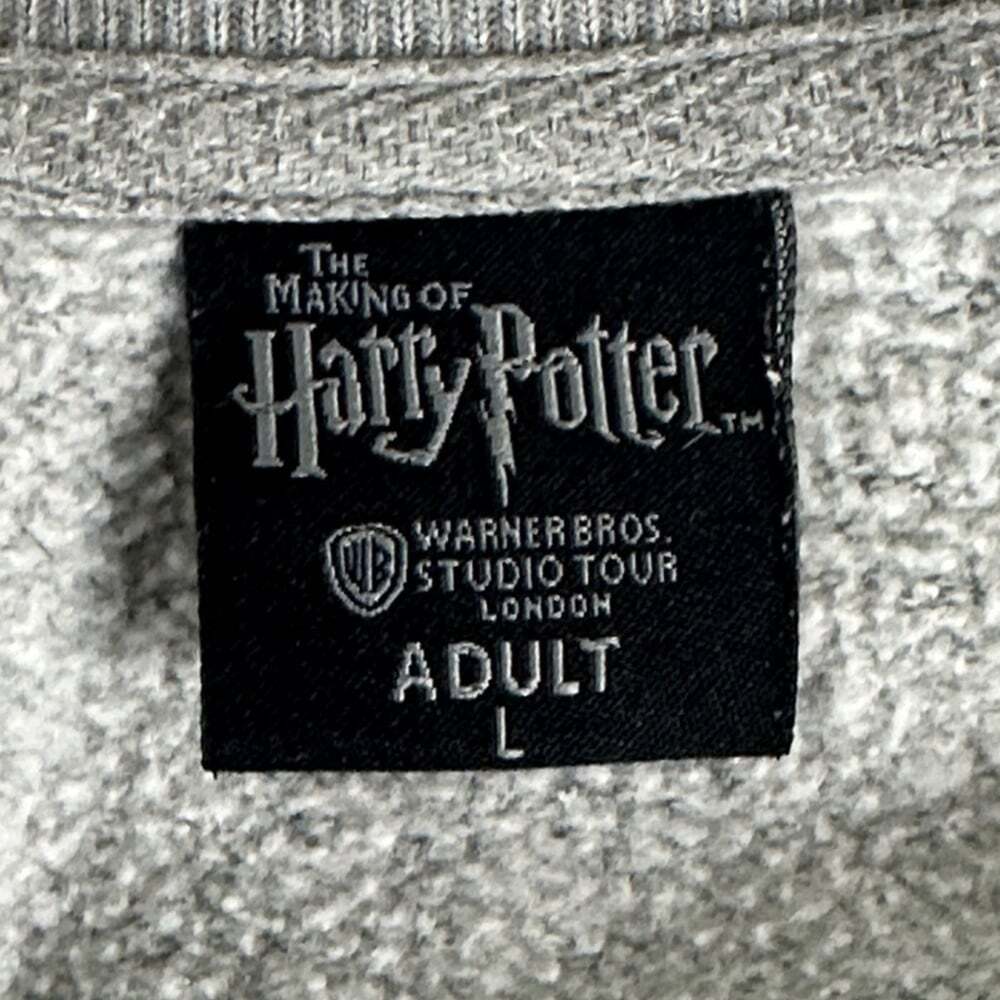 Harry Potter Warner Bros. Gryffindor Crewneck Sweater - Grey, Size Large - Picture 3 of 9